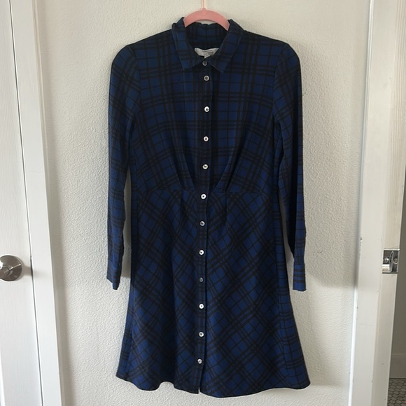 Thakoon x RTR Blue Plaid Shirtdress - Picture 6 of 9